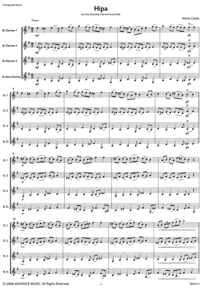 Ed Harlow 7 Duets for Clarinet