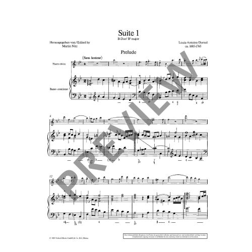 Louis-Antoine Dornel Suite I B-Dur