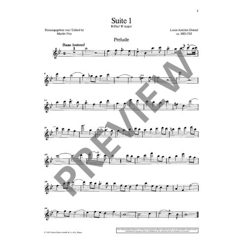 Louis-Antoine Dornel Suite I B-Dur