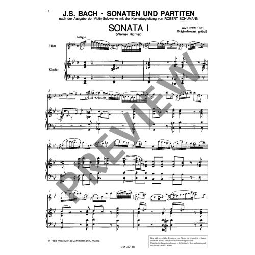 Johann Sebastian Bach Sonaten und Partiten